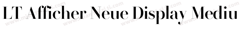 LT Afficher Neue Display Medium字体转换